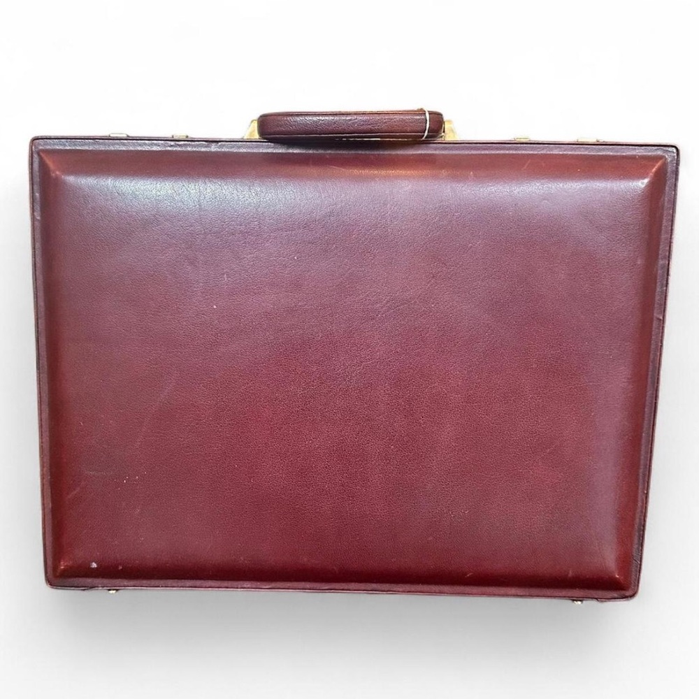 Vintage Classic Brown Leather Briefcase